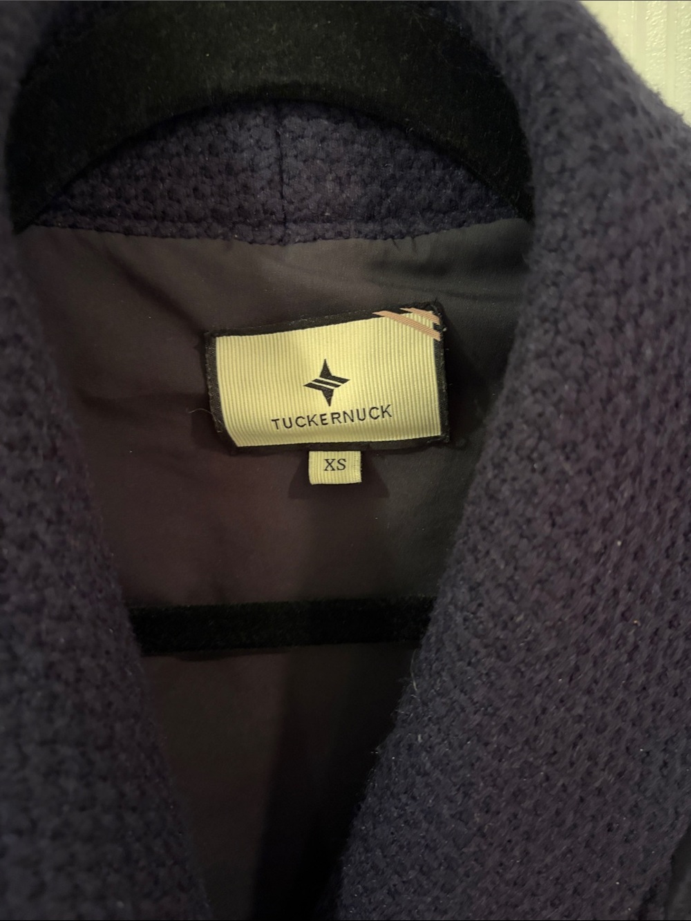 Tuckernuck Navy Quilted Shawl-Collar Puffer Jacket - Picture 2 of 3
